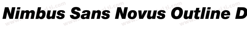 Nimbus Sans Novus Outline D Bla Reg字体转换